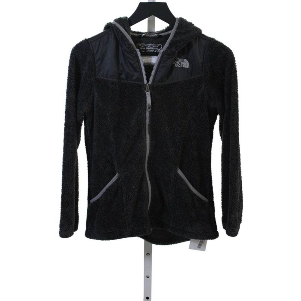 The North Face Childrens Girls Full Zipper Hooded Jacket Grey Size 14-16